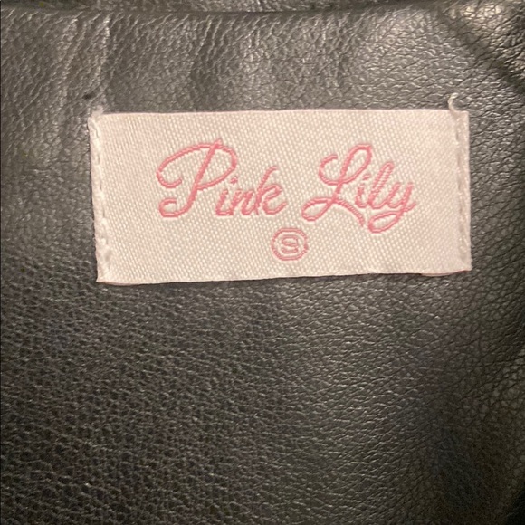 NWOT Pink Lily Faux Leather Jacket - Picture 4 of 9